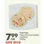 Crab Cakes  - $7.99/lb ($1.00 off)