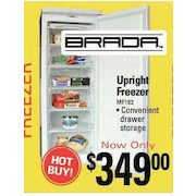 6.5 Cu Ft. Brada Upright Freezer - White - $349.00